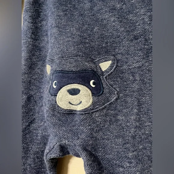 Carter’s Fleece lined Raccoon-bottom Onesie - Picture 5 of 6